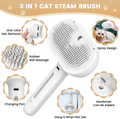 Pets Steam Brush 3 in 1 